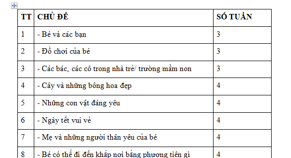 Hướng dẫn thực hiện chương trình giáo dục mầm non nhà trẻ 24 – 36 tháng tuổi