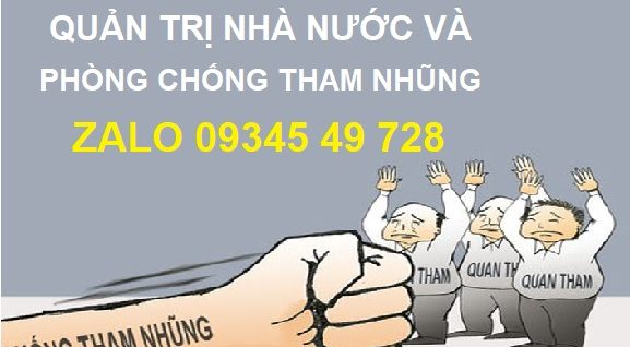 Tiểu luận Quản trị nhà nước và phòng chống tham nhũng