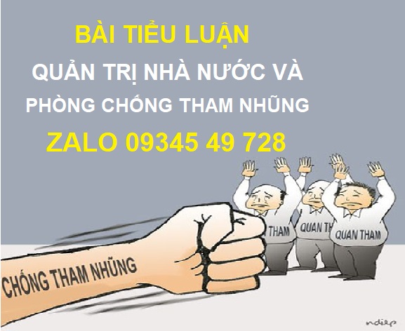 Tiểu luận Quản trị nhà nước và phòng chống tham nhũng