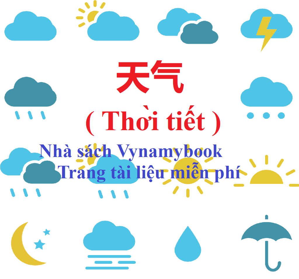 Từ vựng tiếng Trung theo chủ đề Thời tiết – Tài liệu học tiếng Trung FREE